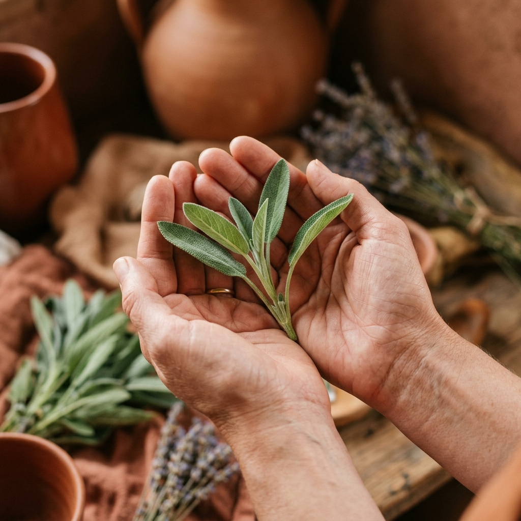 Manos sosteniendo una pequeña planta, sanación emocional
